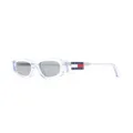 Tommy Hilfiger transparent rectangle-frame sunglasses - Neutrals