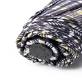 Mackintosh AYR check-pattern automatic telescopic umbrella - Black