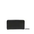 Tommy Hilfiger large monogram-plaque faux-leather wallet - Black