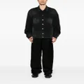 Balenciaga washed-denim button-up jacket - Black