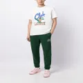 Lacoste logo-print cotton track pants - Green