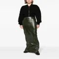 Rick Owens fitted-waist cotton blend maxi skirt - Green