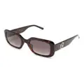 Marc Jacobs Eyewear tortoiseshell-effect square-frame sunglasses - Brown