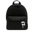 Karl Lagerfeld K/Ikonik 2.0 zip-up backpack - Black