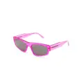 Balenciaga Eyewear logo-print square-frame sunglasses - Pink