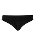 Calvin Klein logo-waistband cotton-blend thong - Black