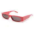 Balenciaga Eyewear LED rectangle-frame sunglasses - Red