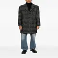 IRO Calvon check-pattern coat - Black