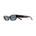 Stella McCartney Eyewear chain-link rectangle-frame sunglasses - Brown