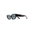 Stella McCartney Eyewear chain-link rectangle-frame sunglasses - Brown