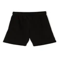 Lacoste Kids logo-patch track shorts - Black
