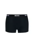BOSS logo-waistband boxers (set of three) - Blue