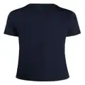 Lacoste logo-patch V-neck T-shirt - Blue