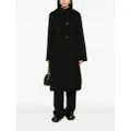 Jil Sander hooded wool coat - Black