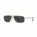 Versace Eyewear pilot-frame sunglasses - Grey