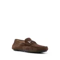 Tod's logo-plaque Gommino loafers - Brown