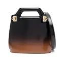 Ferragamo Wanda ombré-effect leather bag - Black
