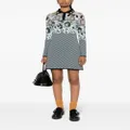 Kenzo Floral Archive knitted minidress - Blue
