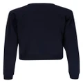 Veronica Beard logo-print cotton-blend sweatshirt - Blue