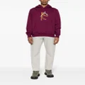The North Face logo-print jersey hoodie - Purple
