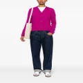 ASPESI V-neck wool cardigan - Pink