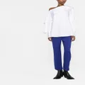 ETRO one-shoulder long-sleeved blouse - White