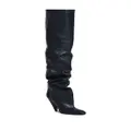 Proenza Schouler Cone Slouch Over The Knee 100mm leather boots - Black