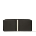 Bally striped-edge leather cardholder - Black