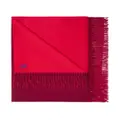 Burberry Equestrian Knight-motif cashmere blanket - Red