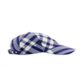 Burberry check-plaid cotton baseball cap - Blue