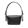 Kara crystal-strap leather tote bag - Black