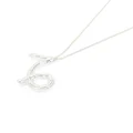 Jil Sander zodiac-pendant silver necklace