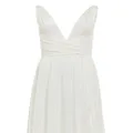 AZEEZA Cirrus silk-charmeuse gown - White