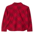 Burberry check-pattern cotton shirt - Red