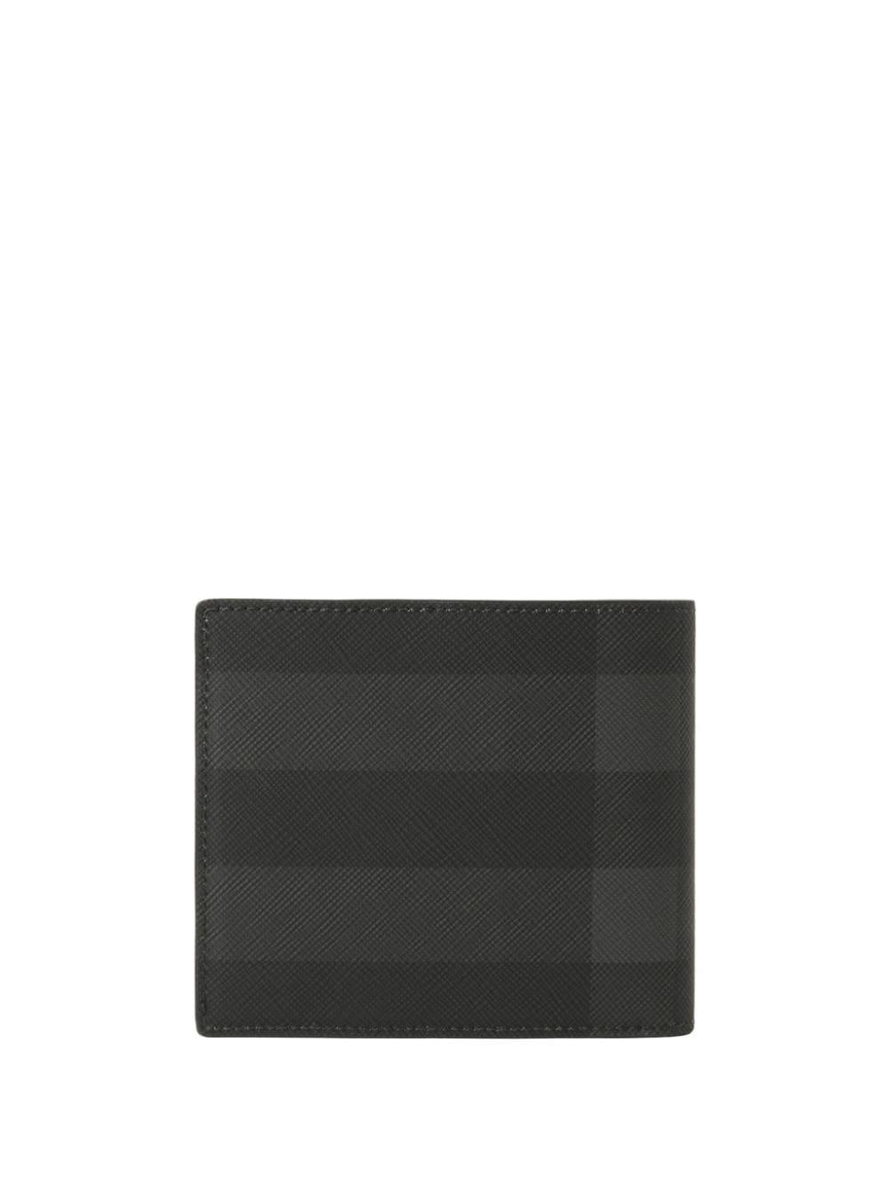 Burberry checked bi-fold wallet - Black