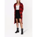 Tommy Hilfiger checked double breasted coat - Red