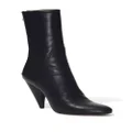 Proenza Schouler Cone 85mm leather ankle boots - Black