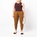 James Perse elasticated-waist slim-fit trousers - Brown