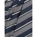 Kiton diagonal stripe silk tie - Grey