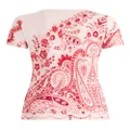 ETRO paisley-print short-sleeve top - Pink