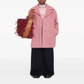 Jil Sander brushed knee-length coat - Pink