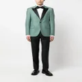 Boglioli contrasting-lapel tuxedo blazer - Green