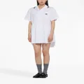 Miu Miu logo-print poplin minidress - White