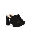 Gianvito Rossi Holly 70mm platform suede mules - Black