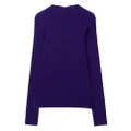 Burberry Equestrian Knight ribbed-knit top - Purple