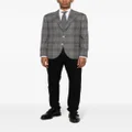 Brunello Cucinelli check-pattern wool-blend blazer - Grey