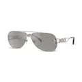 Versace Eyewear Medusa aviator sunglasses - Silver