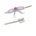 Dsquared2 crystal-embellished bow earring - Silver