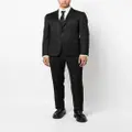 Zegna single-breasted wool suit - Black