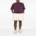 Lanvin logo-appliqué cotton T-shirt - Purple